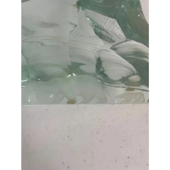 Vintage Kosta Boda Crystal Polar Bear Ice Block Sculpture Vickie Lindstrand - Picture 2 of 11